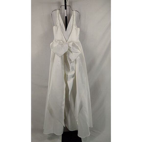 Lulus Blissfully Beloved Ivory Backless A-Line Bow Maxi Dress XS - Picture 2 of 2